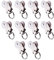 Jos & Haz Curtain Track Roller Hooks- 10 pcs-Ceiling Curtain Track Runner with Hooks Track Roller Hooks Wheeled Curtain Carrier Rail Sliding Glider for Jos Haz Curtain Tracks (MF016-10RUN)