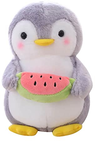 URFEDA Kuscheltier Wende Plüschtier I Verwandlung und Entwicklung Reversible Plüsch, kreatives Flip Handpuppen Spielzeug, superweiches Lernspielzeug zum Wenden (Pinguin)
