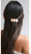 Prosy Vintage Piccolo Sovrapposizione Diamante Hairpin Metallo Geometria Pitted Barrette Capelli Fermaglio Accessori Capelli Clip per Capelli per Donne e Ragazze (Oro)
