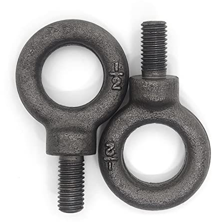 Lifting Shoulder Eye Bolt 1/2-13 X 1 2 Pcs, Industrial Grade Heavy Duty Forged Steel for Truck Tractor Bucket Use As Towing&Pulling Point