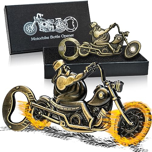ZONSUSE Décapsuleur de Moto Magnétique, Ouvre-bouteille de Bière Vintage, Décapsuleur Unique pour Bar, Cadeaux de Bière pour Homme, Idées de Cadeaux pour Anniversaires, Noël et Fête des Pères (C1)