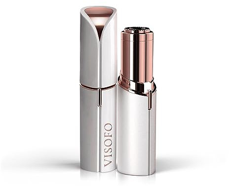 VISOFO Gesichtshaarentfernung für Frauen – Elektrischer Rasierer, kleines Dermaplaning-Entferner-Werkzeug, Finishing-Epilierer, Trimmer, makelloses Gesicht, Dermaplane-Rasierer (Coral)