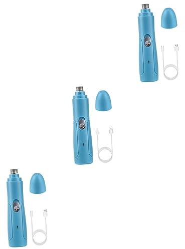 iplusmile Nagelschneider 3 Sets Haustier-Nagelschleifer Elektrischer Nagelfeiler Hunde-Nagelknipser Tiere Nagelrasierer Professionelle Nagelfeile Elektrischer Trimmer Nageltrimmer Petg