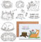 craspire Tiere, Durchsichtige Gummistempel, Pflanzen, Wort, Transparent, Vintage, Schlafendes Kaninchen, Bär, Merlion, Eichhörnchen, Fuchs, Haselnuss, Baumwurzel, Poststempel, Silikondichtungen