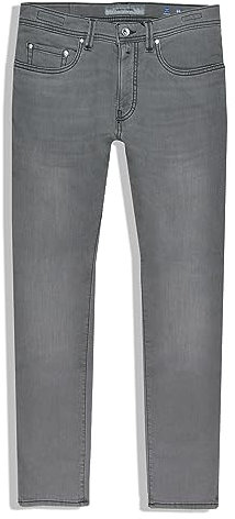 Pierre Cardin Herren Straight Jeans, Mittelgrau Used, 32 W/30 L