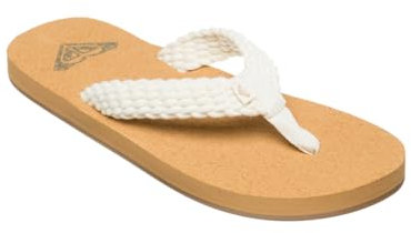 Roxy Porto LI - Flip-Flops for Women - Sandalen - Frauen - 8 - Weiss.