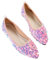 Minetom Ballerine da Donna Comfort Paillettes Scarpe Basse Eleganti Slip-on Sera Festa Ballerine a Punta Chiusa A Rosa 41 EU