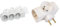 Legrand - Rallonge multiprise Extra-Plate avec 3 Prises de Courant avec Terre avec Cordon 1,5m - Blanc et Gris Clair & Multiprises Triplite latérale, 3 Prises 16A + Terre