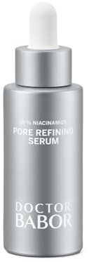 DOCTOR BABOR Pore Refining Serum | Mit Niacinamide | Gegen fahle Haut und vergrößerte Poren | Wirkt mattierend und porenverfeinernd | Für ein ebenmäßiges Hautbild | vegan | 30ml