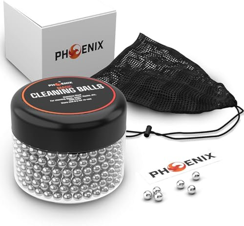 Phoenix Lot de 1 000 perles nettoyantes avec sac pour bouteille d'eau en verre 1 litre Accessoires chicha Perles nettoyantes pour carafes à eau en verre, nettoyant biberon, carafe, vase et carafe à