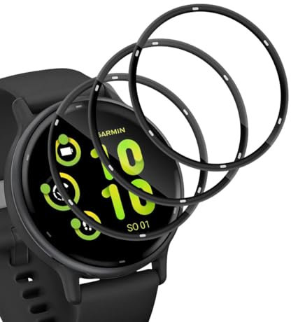 TUTUO 3 Pièces Compatible avec Garmin Vivoactive 5 Protecteur d'écran, Protection TPU Film Anti Rayures, Couverture Complète, HD Souple Protection écran Installation Sans Bulles
