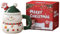 Richaa Weihnachten Kaffeebecher mit Rührlöffel 400ml Latte Macchiato Weihnachtstasse Cappuccino Tassen Kaffeetassen Mug Geschenk