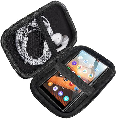 Blueshaweu MP3 Player Case Compatible with Oilsky M501 Pro Mp3 Player 4.7 Inch - Protective Case with Space for Earphones, USB Cable & Memory Card - Compatible with Oilsky M501 Pro / M501 Mp3 Player