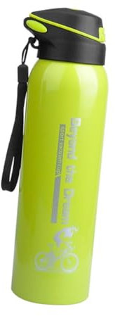 Amosfun Vakuumisolierte Wasserflasche Aus Edelstahl Mit Strohhalm Fassungsvermögen Doppelwandige Isolierflasche Auslaufsicher Geeignet Für Kalte Und Heiße Getränke