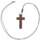 PACKOVE Holzkreuz Anhänger Mit Verstellbarer Kordel Halskette Aus Holz Für Damen Und Herren Kreuzkette Holzschmuck Kreuzanhänger Holzkreuzkette
