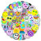 100 Stück Smiley Aufkleber, Emoji Sticker Smiley, Verschiedenen Stilen Sticker Set Kinder Happy Gesicht, Lehrer Klassenzimmer Belohnungssticker, Aufklebersmiley für Scrapbook Laptop Journal Notebook