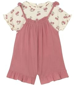 Mayoral Compl. Salopette e Maglietta per Bimba Blush 18 Mesi (86cm)