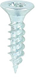 TIMCO Twin-Threaded Woodscrews - PZ - Double Countersunk - 7 x 5/8 - Zinc Plated - Box of 200
