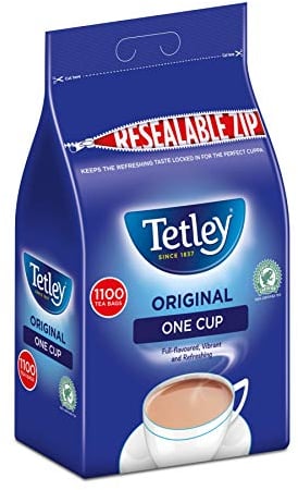 Tetley 1100 Bolsitas de té de una Taza 2.5 kg Caja de 2