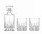 RCR ‘Opera Maison’ Italian Whisky Decanter (75cl) & Whisky Glasses Set of 2 (30cl) – Ideal for Whisky, Rum, Brandy & Spirits – LUXION© Crystal Glass – Dishwasher Safe