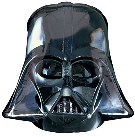 Großer Folienballon * DARTH VADER HELM * zum Kindergeburtstag oder für eine Mottoparty // SUPERSHAPE // Folien Ballon Helium Deko Ballongas Kinder Geburtstag Motto Star Wars Krieg der Sterne