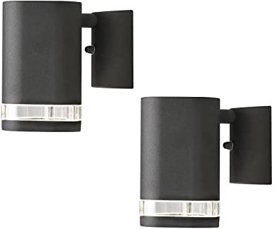 2er-Set Aluminium Wandleuchte MODENA schwarz, GU10, Höhe 13,5 cm, IP44; Konstsmide 7511-750