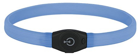 Kerbl Maxi Safe LED Collar for Longhair, 65/1.5 cm, Blue