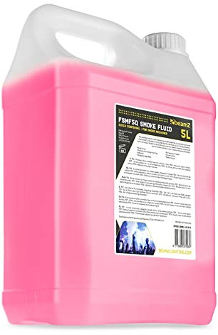 BeamZ FSMF5Q - Liquide pour Machine à Fumée 5L - Effet CO2, Odeur Neutre, Fumée Instantanée de Courte Durée, Haute Performance, Biodégradable, Non Toxique pour la Santé et l’Environnement