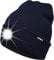 ATNKE LED Beleuchtete Mütze,Wiederaufladbare USB Laufmütze mit Licht Extrem Heller 4 LED Lampe Winter Warme Stirnlampe für Herren und Damen Geschenke/Navy