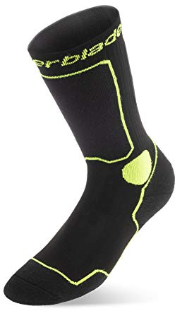 Rollerblade SKATE SOCKS, Inline Skate Socken für Männer, Erwachsene Sportsocken, Schwarz/Grün, S (35-38)