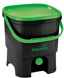 Bokashi 19750069 Composteur Organico & Activateur, Noir-Vert, 16l