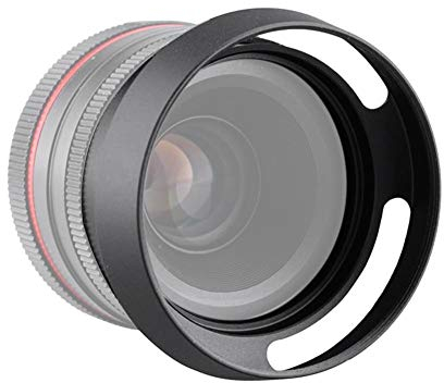 Topiky Universeller Objektiv-Sonnenschutz, professioneller Aluminiumlegierungs-Gegenlichtblenden-Abdeckungs-Schutz für Objektiv 39mm / 43mm / 52mm / 58mm (optional)(52mm)