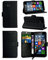 Compatible with Apple iPhone 11 (2019) 6.1 - Textured Carbon Fibre Style Wallet Flip Skin Case Cover with STYLUS Touch Screen Pen