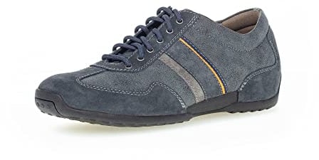 Pius Gabor Herren Sneaker Low,Halbschuhe,zertifiziertes Leder,Wechselfußbett,straßenschuhe,Strassenschuhe,Sportschuhe,Indigo,43 EU / 9 UK