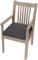 chilly pilley Stuhlkissen Gartenkissen Gartenstühle Stuhlauflage Stuhlpolster Sitzkissen Abnembar Bezug Mit Reißverschluss Auflage Set Garten Kissen (4er Set 45x45x5, Grau)
