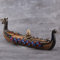 XXXXW Brûleur d'Encens Bavillon en céramique de brûleur d'encens Cascade Viking Dragon Bateau, avec Cadeau Gratuit de 10CONES Support Encens (Color : Boat 10pcs Incense)