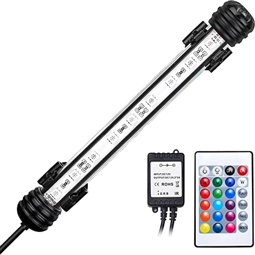 GreenSun Aquarium LED-Beleuchtung 18cm für Fisch Tank Mit Fernbedienung RGB Farbwechsel Licht