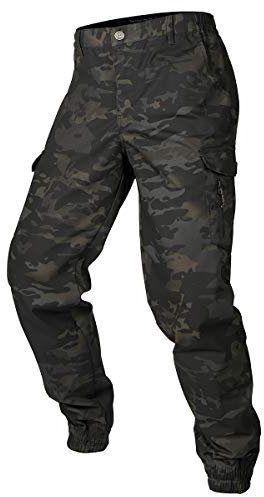 CARWORNIC Herren Camouflage Hose Cargohose Taktische Hose Für Herren Wasserdicht Outdoor Hosen Paintball Armee Combat Militär Hose Schwarz Arbeitshose Multi-Taschen