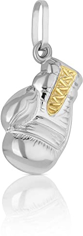 NKlaus Kettenanhänger für Damen 925 Sterling Silber; rhodiniert, 1 Stück | Gewicht: 0,64g; 14,5x10mm; 14,5 x 10 x 5mm; 4,6 x 2,3mm; 0,64g; Gold
