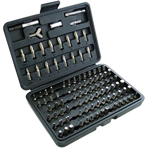 Mr Gadget Solutions® Juego de 100 destornilladores de seguridad a prueba de manipulaciones Torx Hex Bit Set Cromo Vanadiume