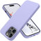 OTOFLY for iPhone 14 Pro Max Case Magnetic Silicone Shockproof Slim Thin Phone Case 6.7 inch (Light Purple)