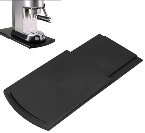 Kitchen Appliance Sliding Tray, Premium ABS Material Base Sliding Shelf with Smooth Rolling Wheels, Under Cabinet Appliance Toaster Coffee Maker Countertop Storage Moving Slider