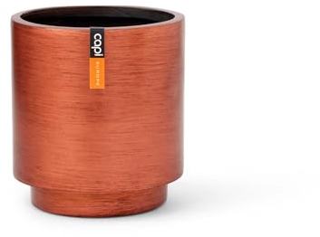 Capi Europe - Gefäß Zylinder Retro Gold & Copper - 11x12 - Kupfer - Öffnung Ø10 - Blumentopf für drinnen - BRTC312