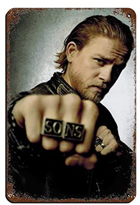 Schauspieler Charlie Hunnam 3 Blechschild Vintage Metall Pub Club Cafe Bar Home Wandkunst Dekoration Poster Retro 20 x 30 cm