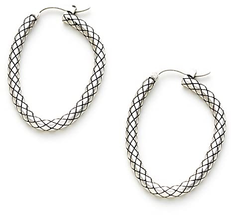 C.Paravano Ohrringe Creolen Silber 925 | Silber Creolen für Damen | Hypoallergen Ohrringe Damen Silber | Schmuck Geschenke für Frauen