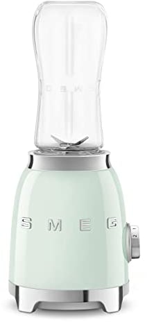 SMEG 50's Retro Style Personal Blender with Backlit Knob and Two BPA 600 ML Free bottles PBF01PGUS Pastel Green