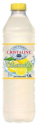 CRISTALINE|Eau Aromatisée Au Jus Citronnade 1.5L|(Lot De 4)|Best Deal