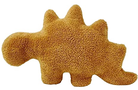 FOHYLOY Dino-Nugget-Kissen, Dino Chicken Nugget Plüsch, Dinosaurier Stofftier Aus Weichem Plüsch, Stofftier Plüschtiere Puppe, Kreatives Geburtstagsgeschenke für Kinder Jungen Mädchen (Stegosaurus)