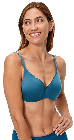 Playtex Sujetador 24 horas invisible para Mujer Azul (Patina Blue), 95C