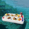 Schwimmendes Tablett Aus Rattan,Schwimmendes Tablett für Pool Rattan Gewebtes für Schwimmbad Party Wasserpark Strand Mottoparty,white